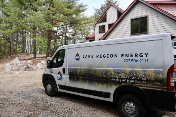 Lake Region Energy service van for AC compressor repair
