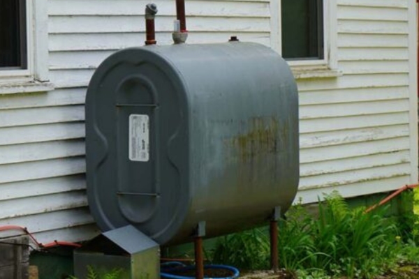 Outside Heating Oil Tank