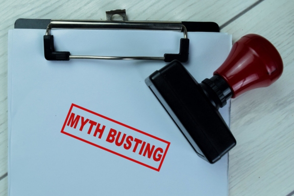 myth busting stamp on paper debunking bigger is better myth for air conditioner