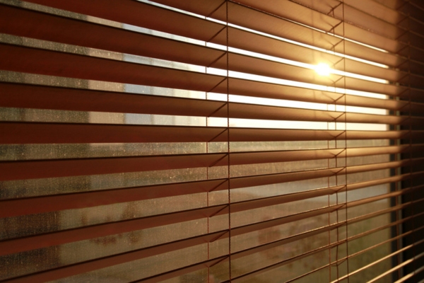 window blinds can shield your home from the heat of direct sunlight