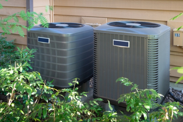 outdoor air conditioner units depicting heat released outside