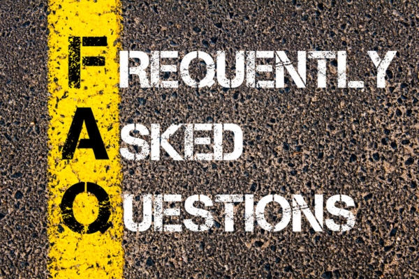 frequently asked questions spray painted on concrete depicting questions about heating oil companies