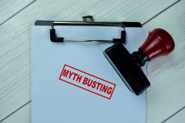 myth busting rubber stamp depicting misunderstandings about the 80% fill rule