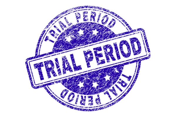 trial period blue stamp depicting fuel oil provider