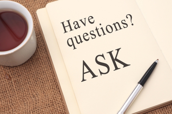 have questions? ask. written on a notebook depicting FAQs about propane delivery