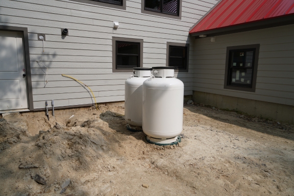 image of empty propane tanks